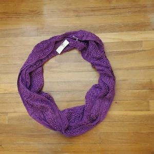 Purple infinity scarf NWT